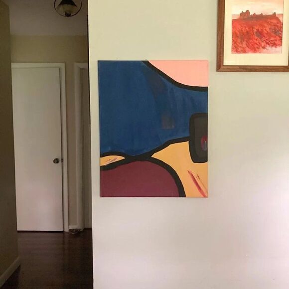 Original Artwork I Abstract Acrylic Painting 16" x 20" Unique Design - Picture 6 of 6